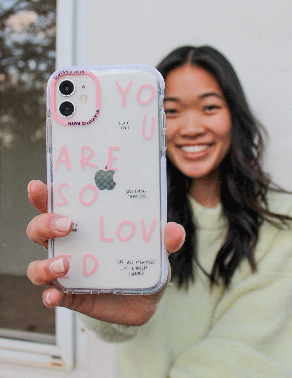 You Are So Loved iPhone case with protective design and inspirational quote by Ashlee Bock