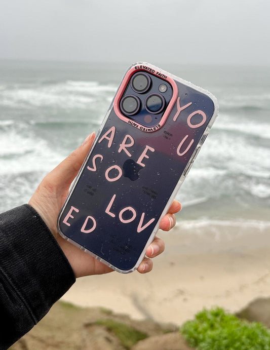 You Are So Loved iPhone case with inspirational quote and durable protective design