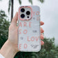 You Are So Loved iPhone case with protective design and inspirational message John 3:16 by Ashlee Bock