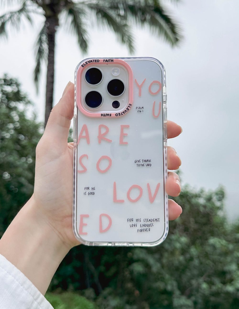 You Are So Loved iPhone case with protective design and inspirational message John 3:16 by Ashlee Bock