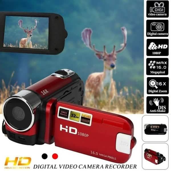 Compact Digital Video Camera Camcorder Full HD with 16MP and advanced CMOS sensor for clear, high-definition recording