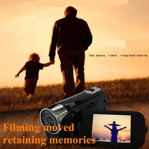 Compact Digital Video Camera Camcorder Full HD recording vivid 1080P videos with 16MP and advanced CMOS sensor