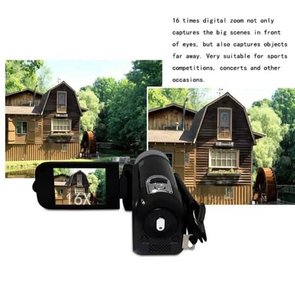 Compact Digital Video Camera Camcorder Full HD recording 1080P with 16MP and CMOS sensor