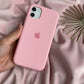 Candy pink iPhone silicone case full body protective soft TPU material anti-drop anti-skid anti-scratch cover