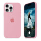 Candy pink iPhone silicone case with soft matte finish and full protective coverage