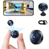Mini HD 1080P portable hidden camera with night vision, motion detection, and Wi-Fi connectivity for discreet home security
