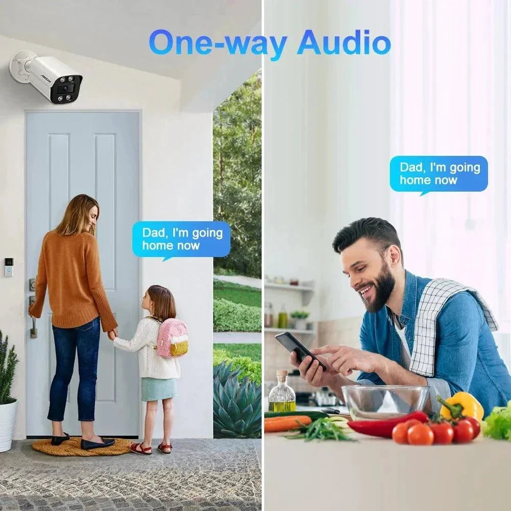 Night Vision Surveillance Camera with 4K color night vision for 24/7 security